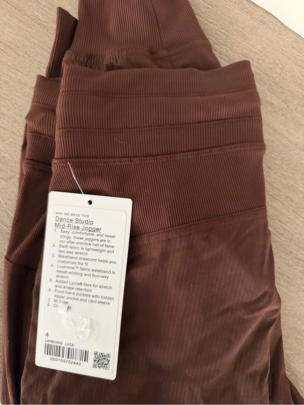 NWT Lululemon Dance Studio Joggers - Lava Cake
